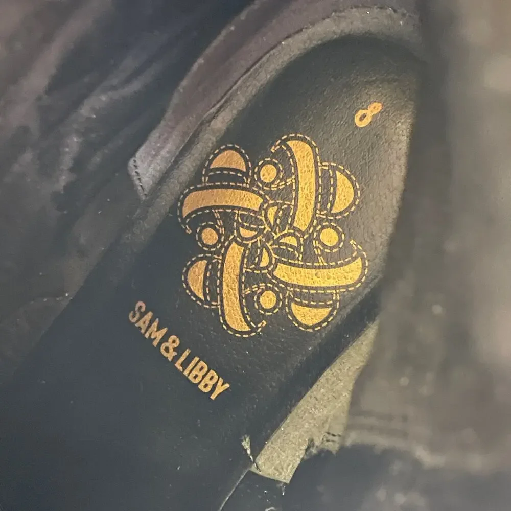 Sam & Libby Stella Embroidered Combat Boot